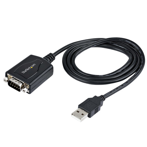 StarTech.com 3ft (1m) USB to Serial Cable with COM Port Retention, DB9 Male RS232 to USB Converter, USB to Serial Adapter for PLC/Printer/Scanner, Prolific Chipset, Windows/Mac StarTech.com 3ft (1m) USB to Serial Cable with COM Port Retention, DB9 Male RS232 to USB Converter, USB to Serial Adapter for PLC/Printer/Scanner, Prolific Chipset, Windows/Mac